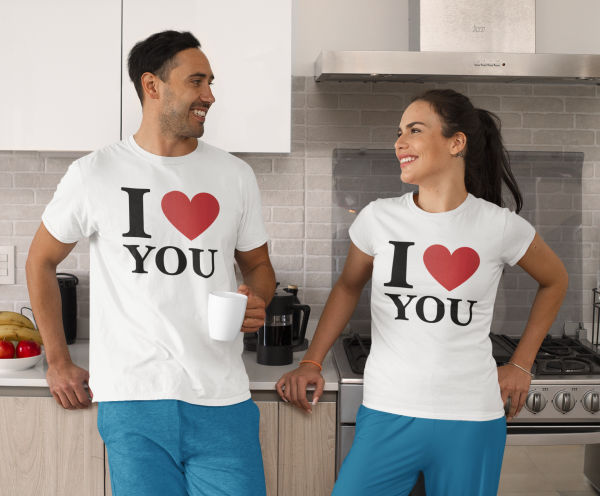 Тениски за влюбени "Love U" 
