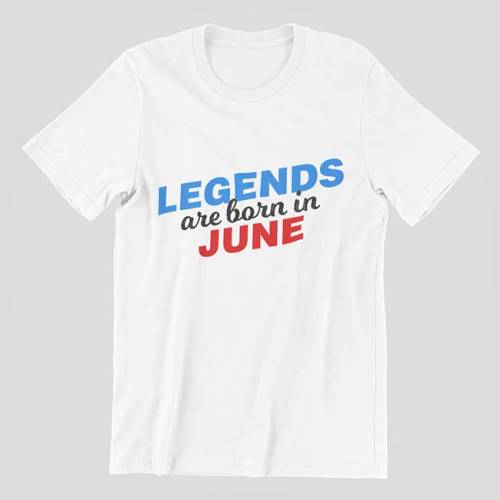 Тениска - Legends are born in June