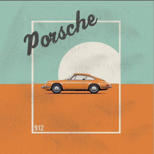 Възглавничка с Porsche 
