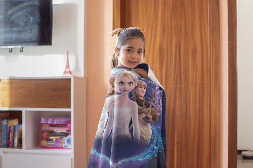 Детско Одеяло Елза и Ана Frozen с име 120/150см