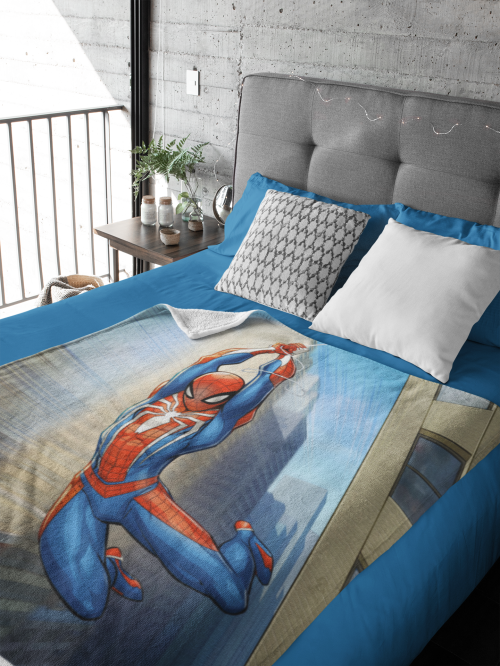 Детско Одеяло с име Spiderman 120/150см