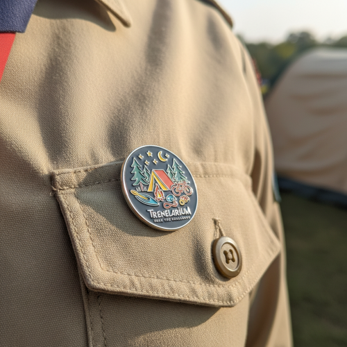 Метални кръгли значки - релефни