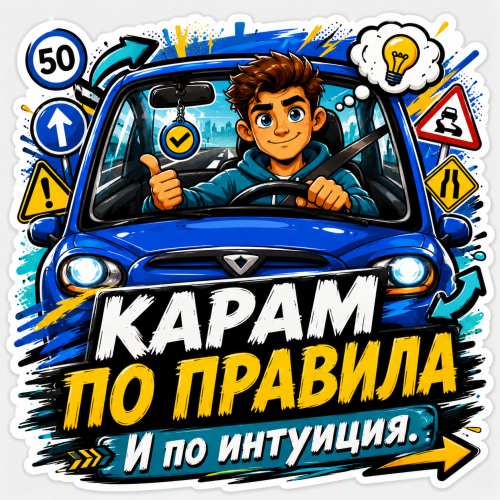 Стикер "Карам по правила"